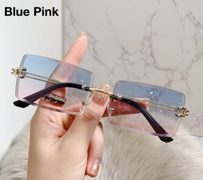 GRADIENT VISION™ Rimless Cubed Sunglasses (80% OFF ENDS TODAY!)