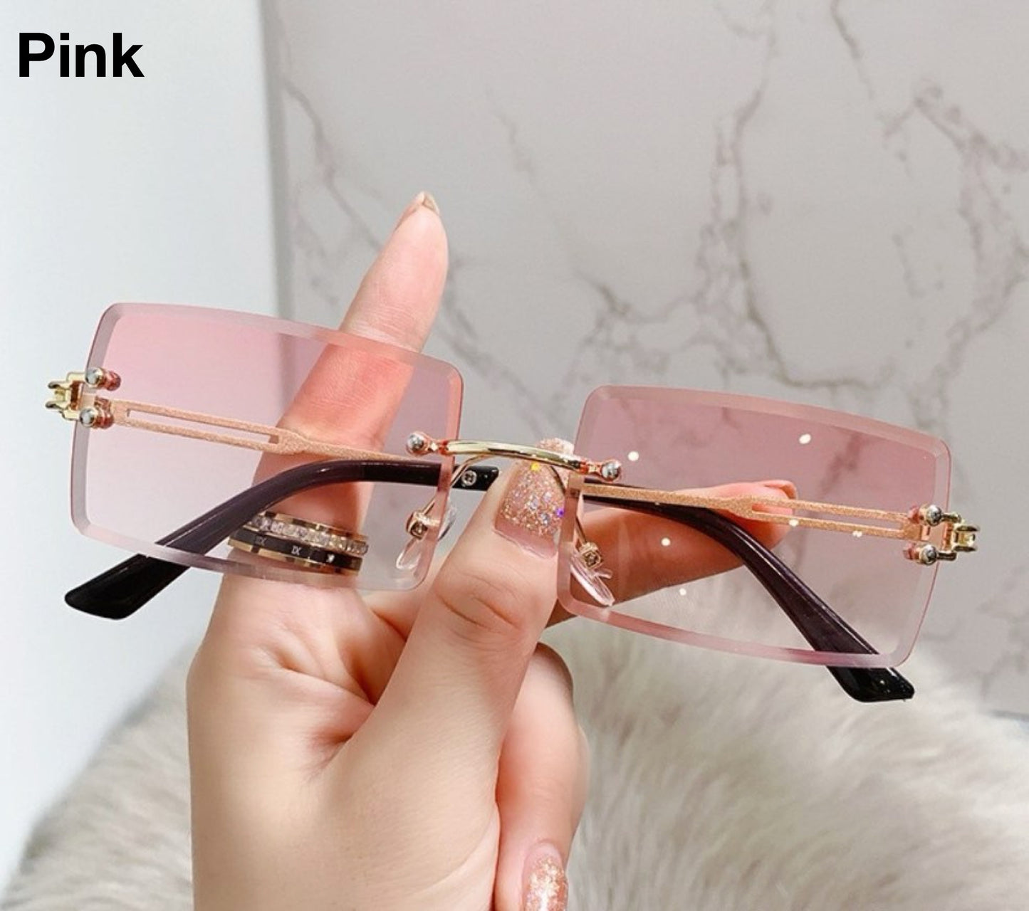 GRADIENT VISION™ Rimless Cubed Sunglasses (80% OFF ENDS TODAY!)