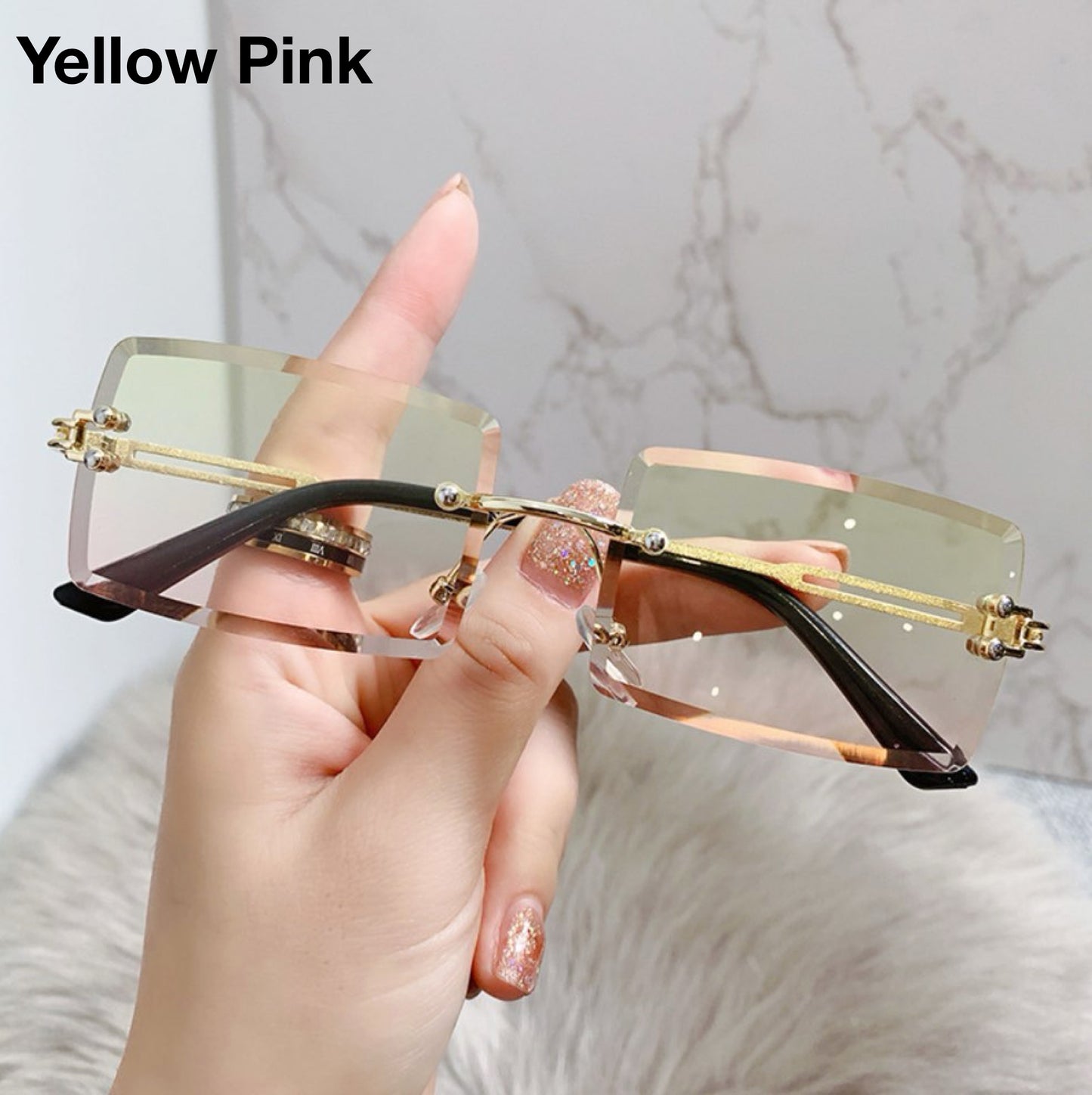 GRADIENT VISION™ Rimless Cubed Sunglasses (80% OFF ENDS TODAY!)