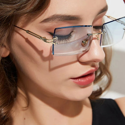 GRADIENT VISION™ Rimless Cubed Sunglasses (80% OFF ENDS TODAY!)